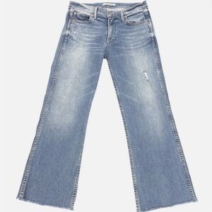 GRLFRND Joan‎ Raw Hem Crop Flare Jean